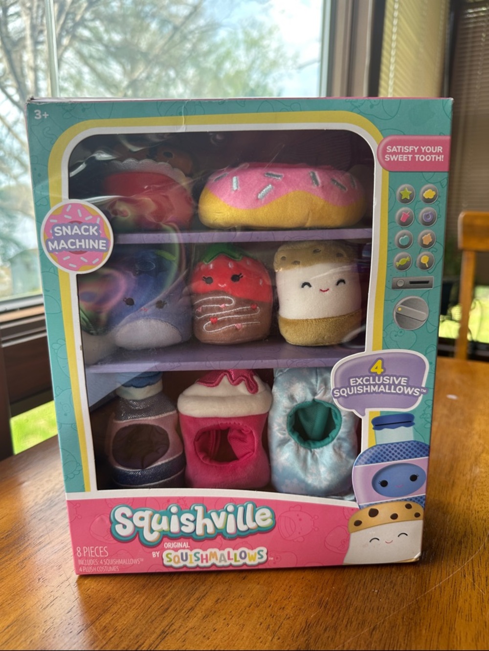 Squishville Squishmallows Snack Machine Plush Toy Set - Multicolor NWT